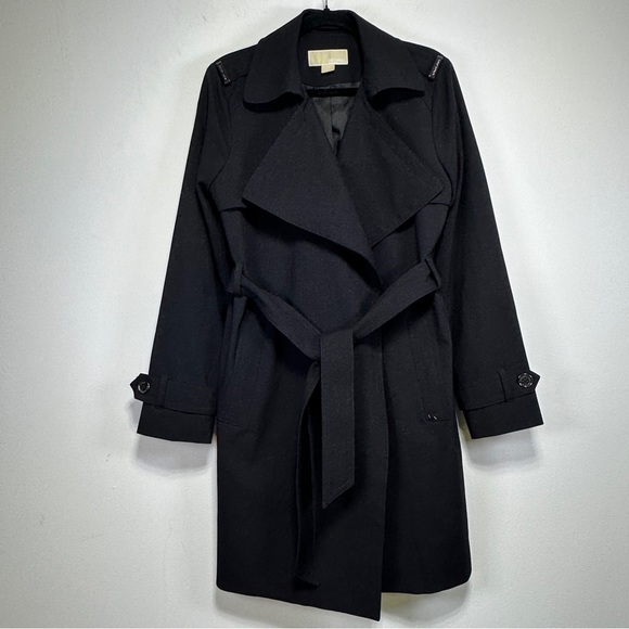 Michael Kors Jackets & Blazers - Michael Michael Kors | Black Belted Trench Coat